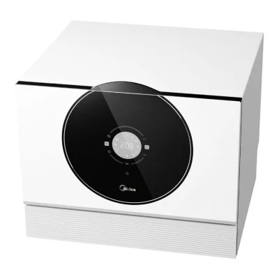 Midea Counter Top Dishwasher with 7 Programs 6 Settings - White